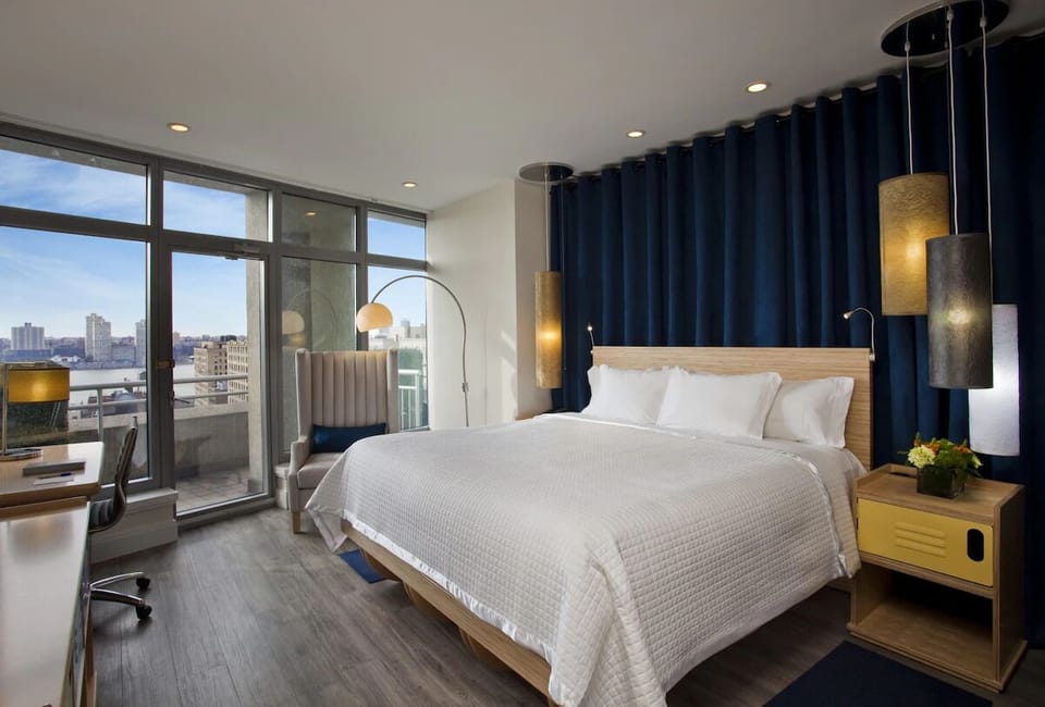 Bedroom. Interior and views may vary based on location and availability