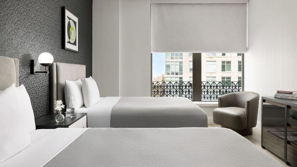 Bedroom. Interior and views may vary based on location and availability