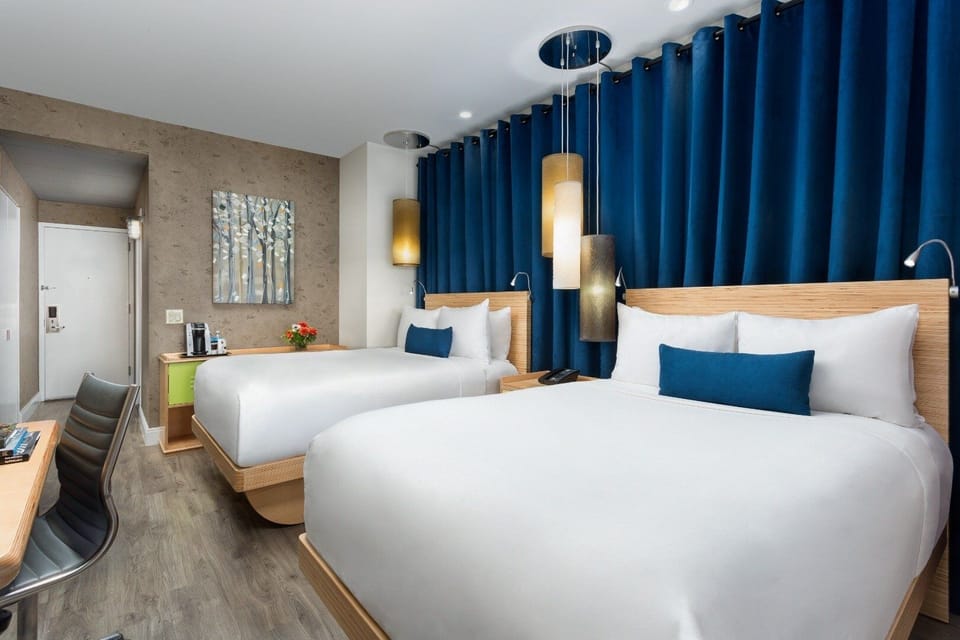 Bedroom. Interior and views may vary based on location and availability