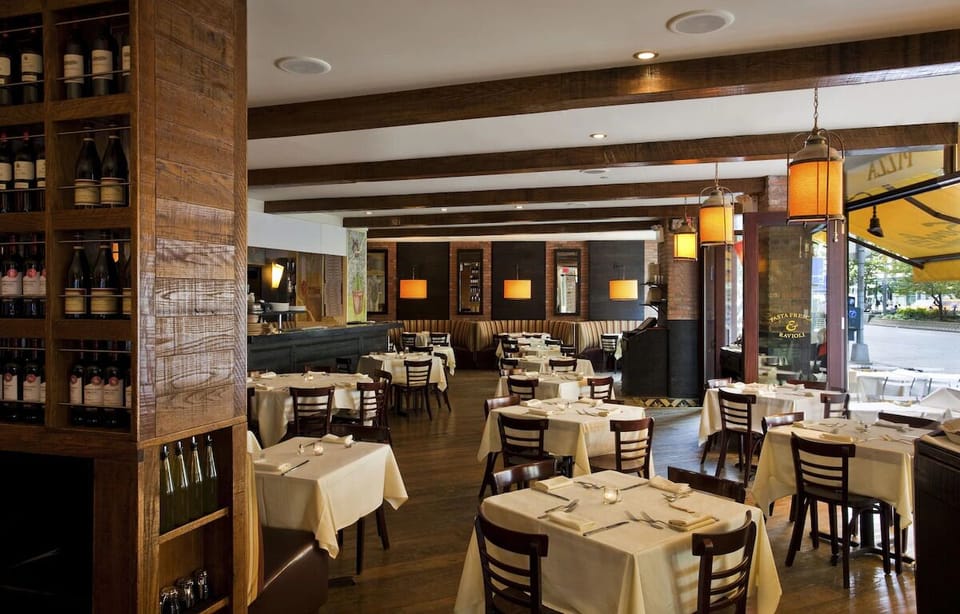 Gather for a relaxed meal in the sunlit dining room.