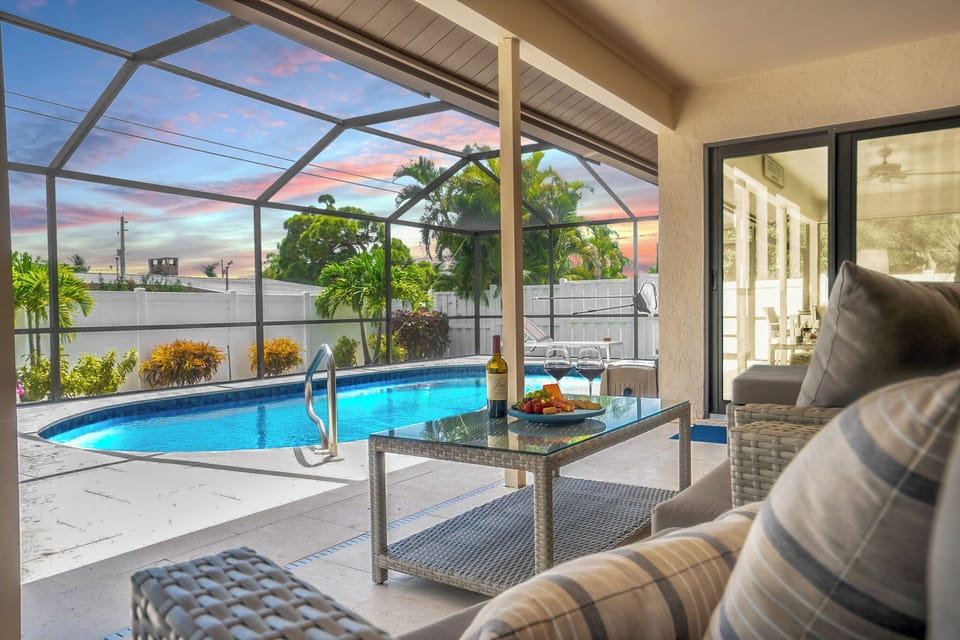 Private patio area, seamlessly blending comfort and privacy