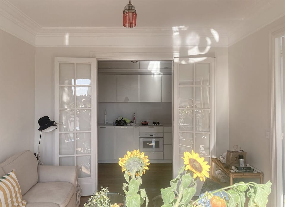Living room + kitchen