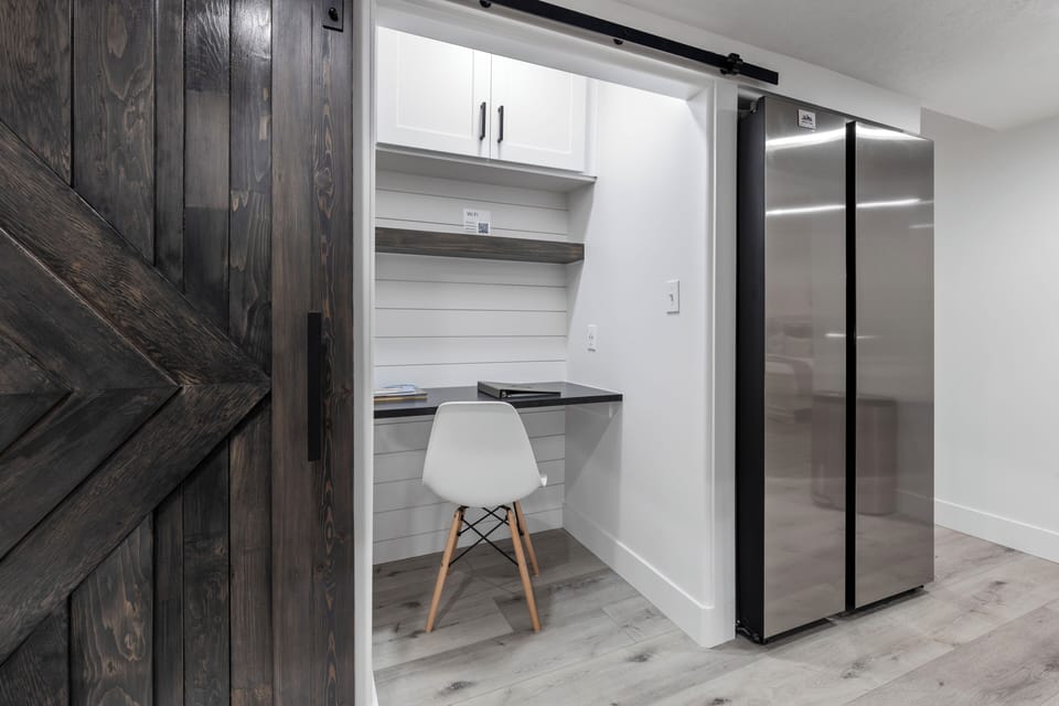 A private desk/workstation supported with high-speed Wi-Fi.
