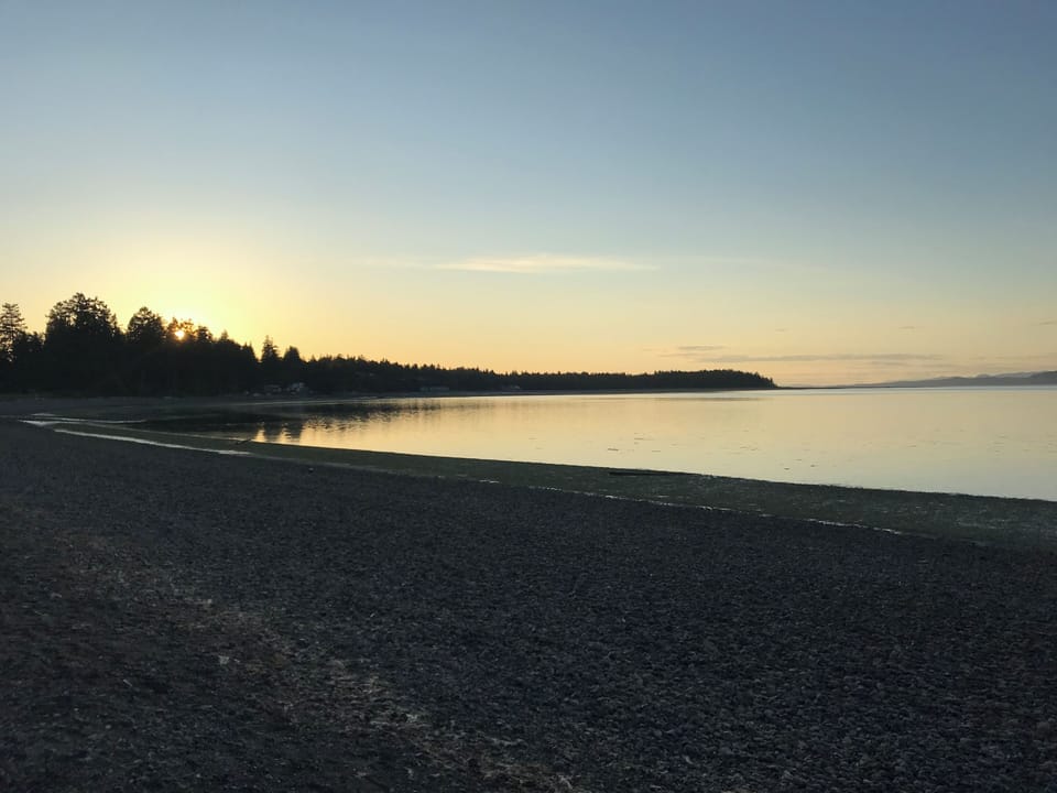 Sunset on Rathtrevor beach