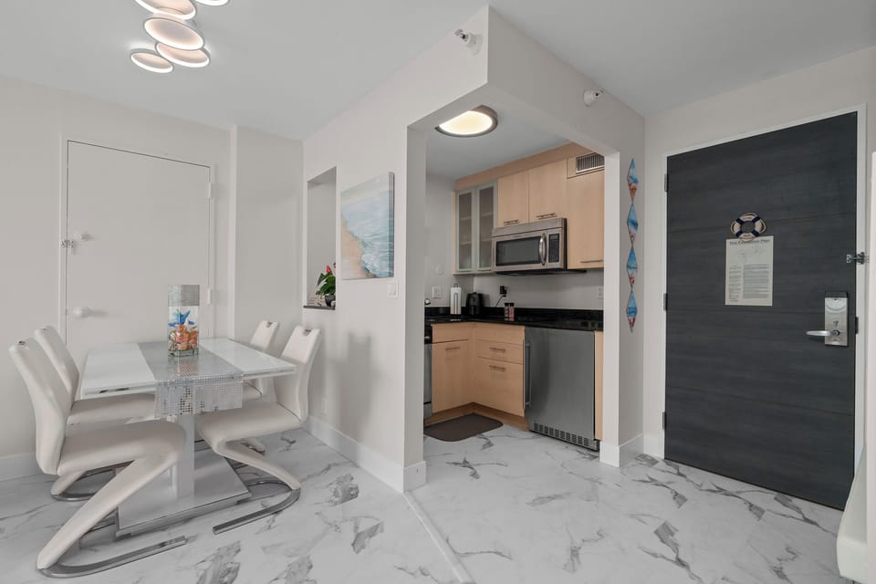 kitchenette and dining area