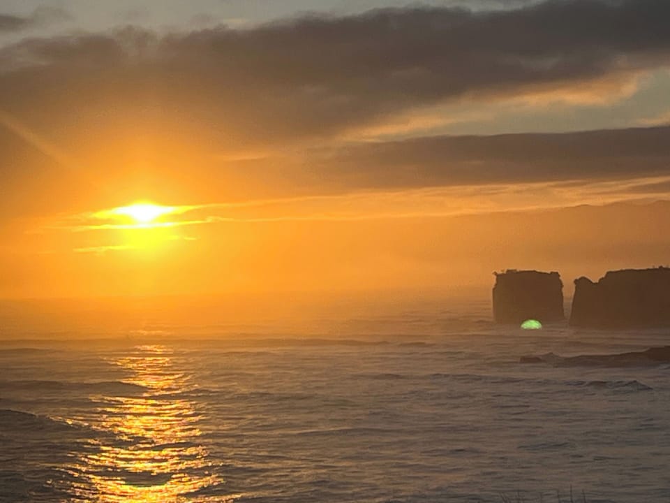 Spectacular sunrises. Photo taken from property