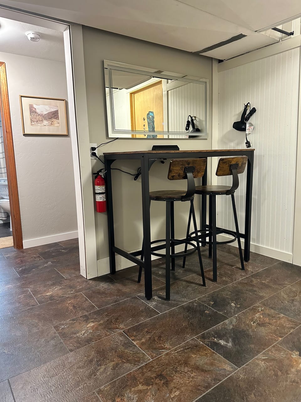 Well lit vanity area, perfect for getting ready for your day!