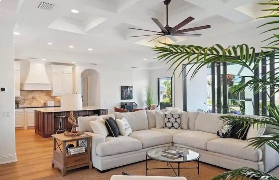 Welcome to our newly remodeled luxurious 5-bedroom, five 1/2-bathroom home House in Marco Island