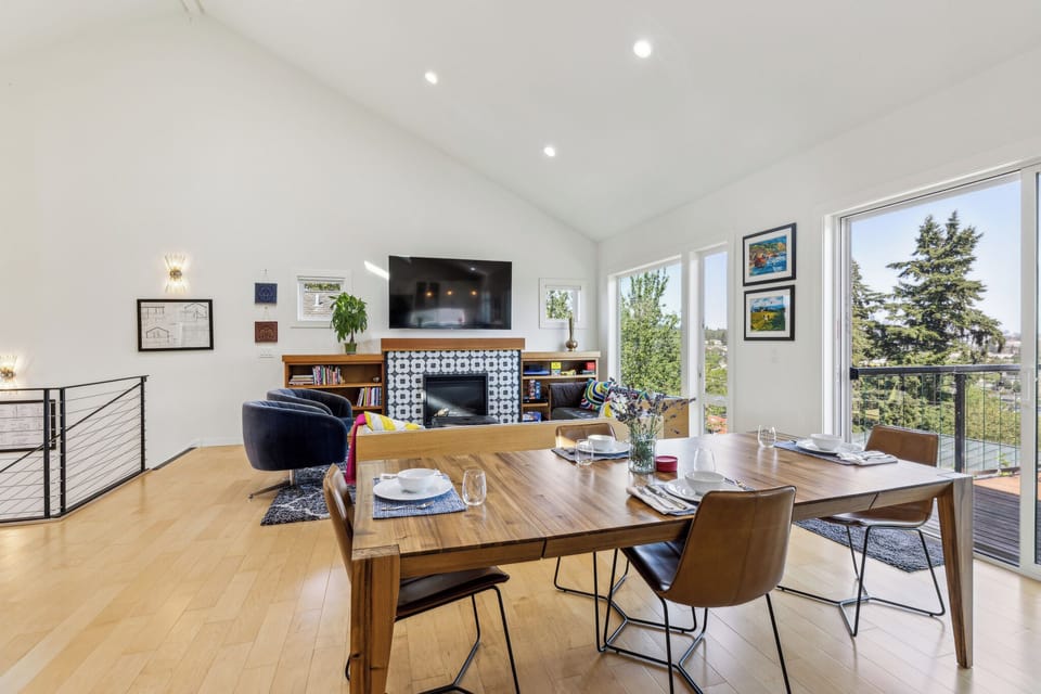 Open concept Living and Dining rooms for easy gathering.