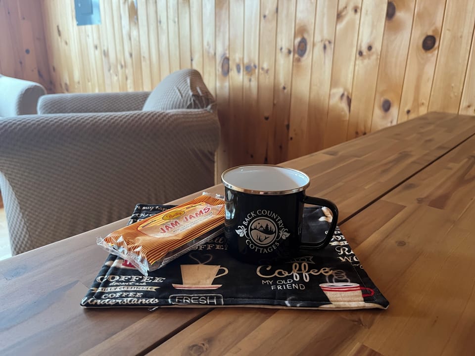 BCC mug and cookies