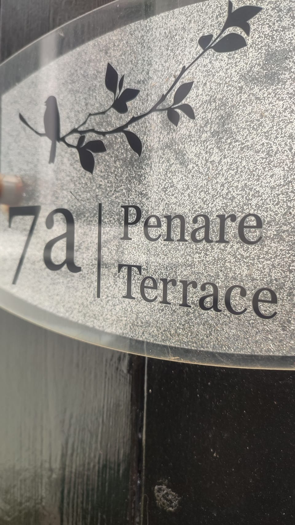 The entrance is around the corner from Penare Tce in the back lane.