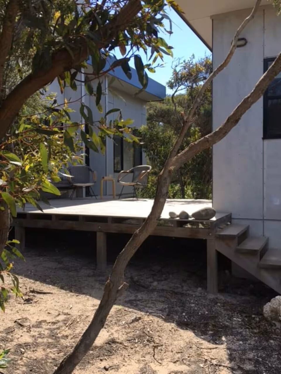 individual pods separated by decks