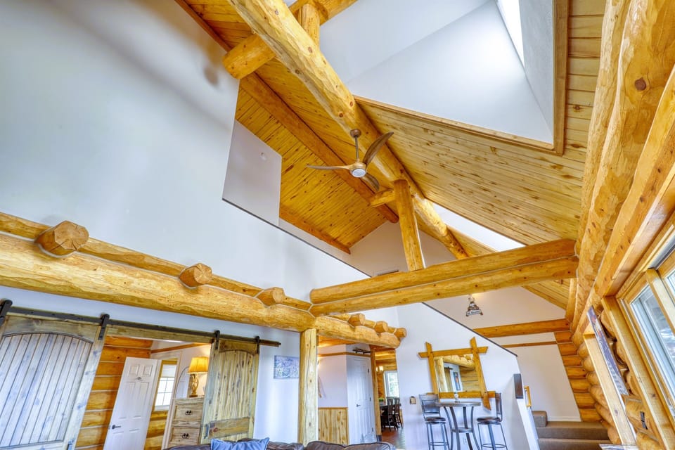 Beautiful vaulted ceiling