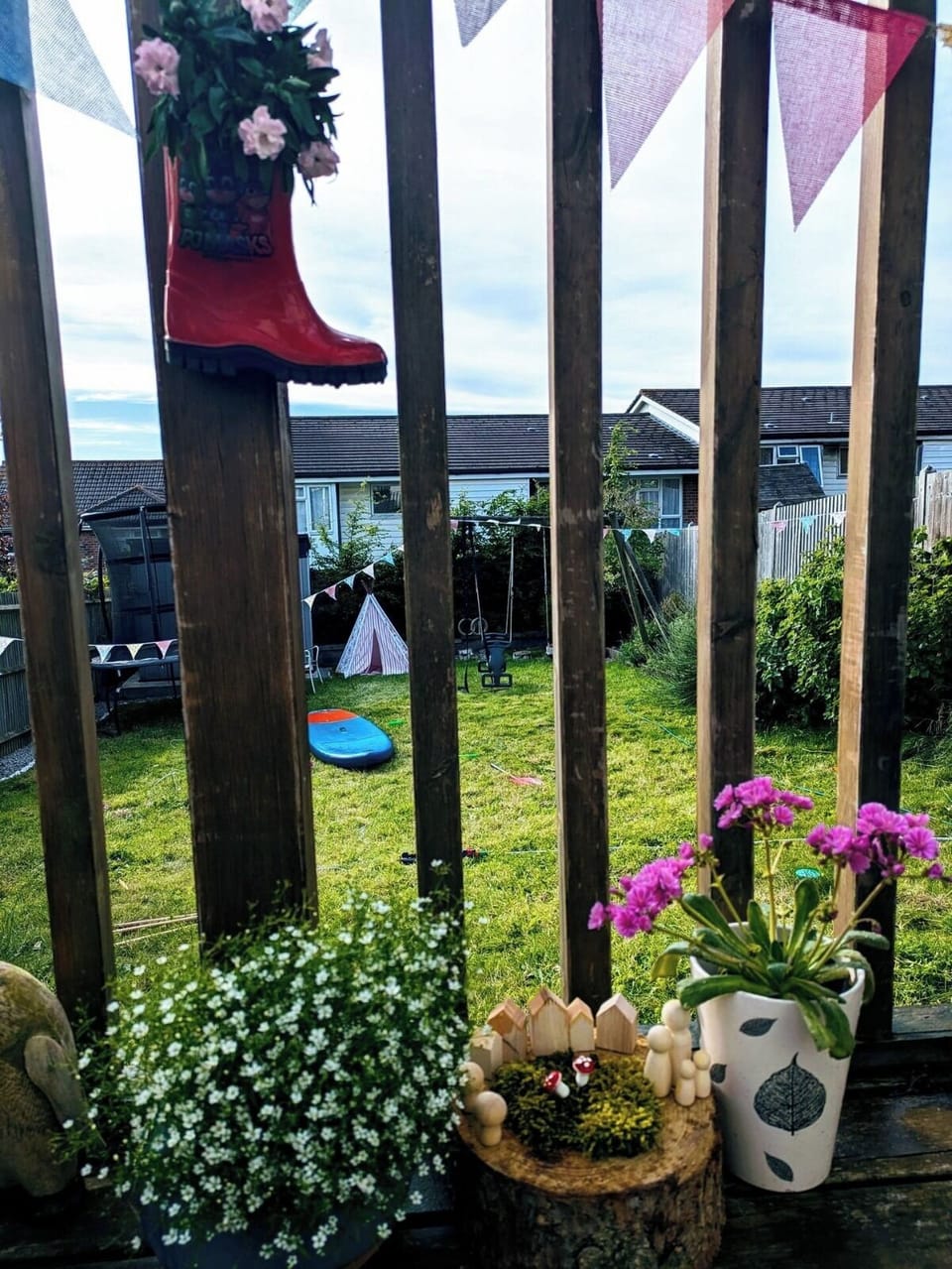 Our shared patio offers a charming outdoor space