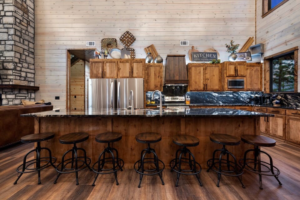 Big kitchen island area
