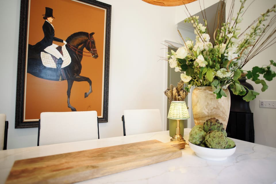 Kitchen island area