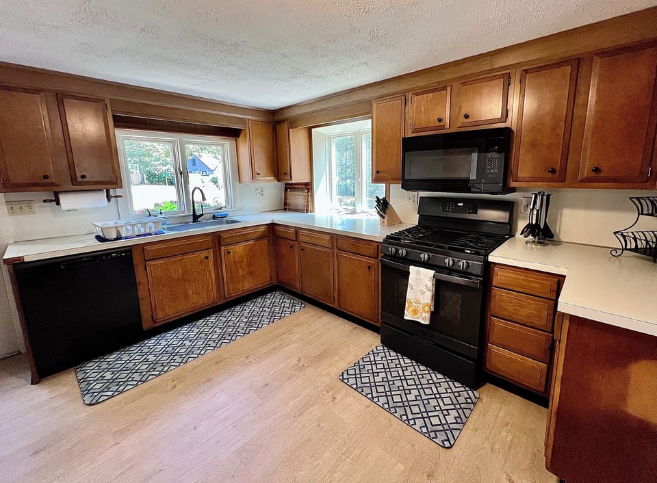 Fully stocked kitchen