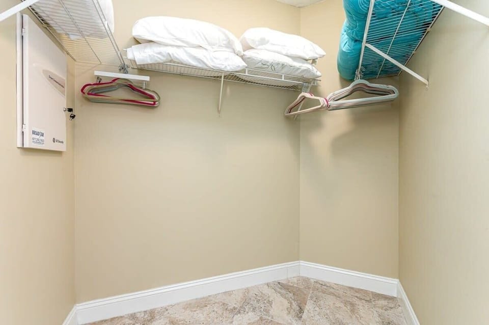 Spacious walk-in closet.