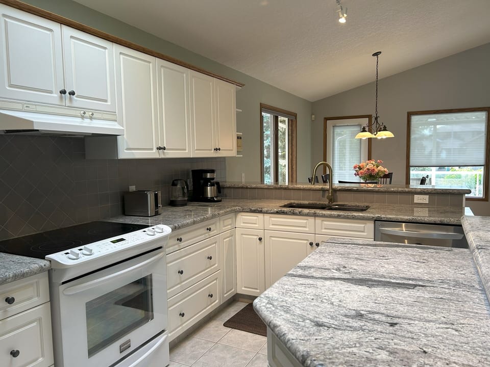 Fully-stocked kitchen