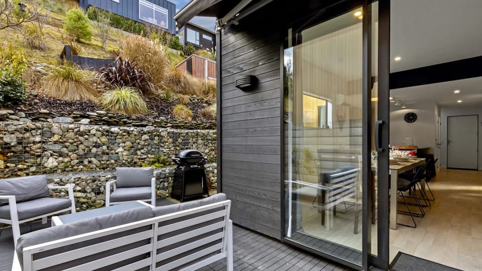 Outdoor BBQ area