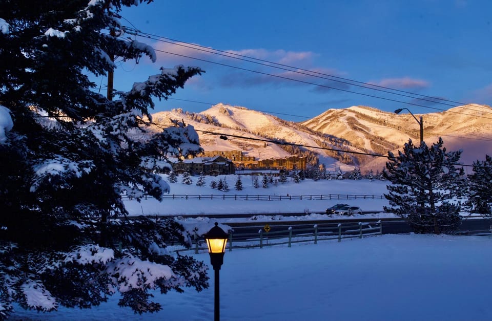 Mountain view from the balcony!