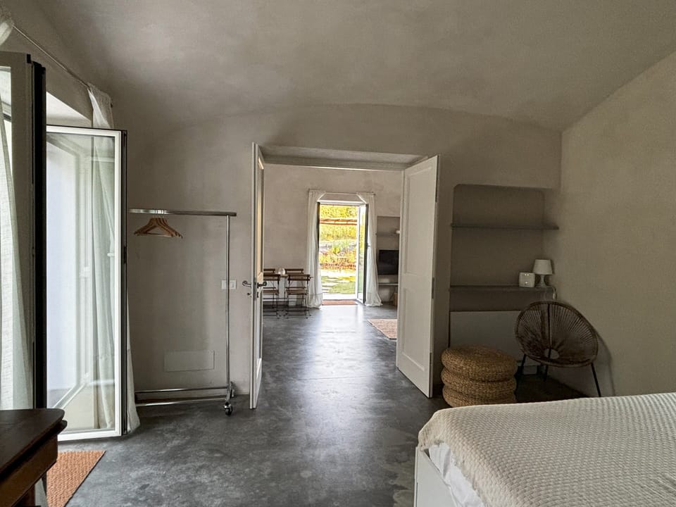 Bedroom and door to the Living Room