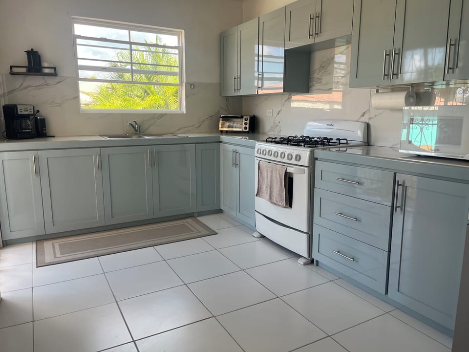 well equipped kitchen