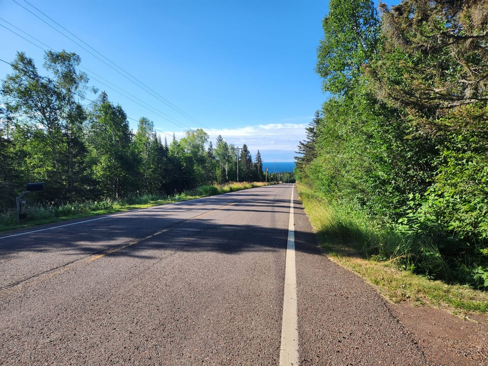View from end of driveway