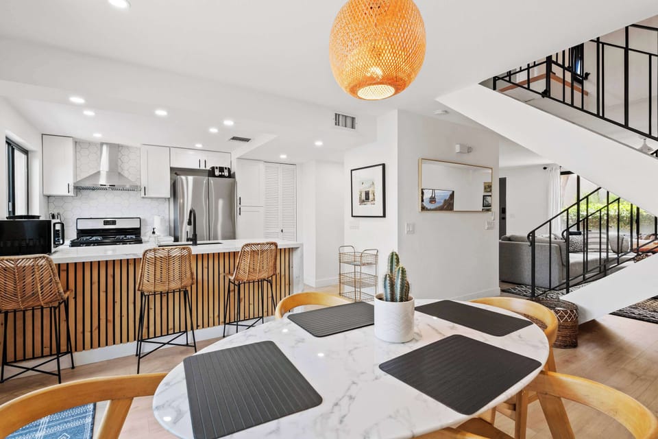 Dining table with seating for 4