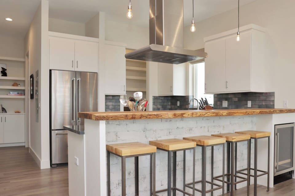 Kitchen Bar with Wine Cooler