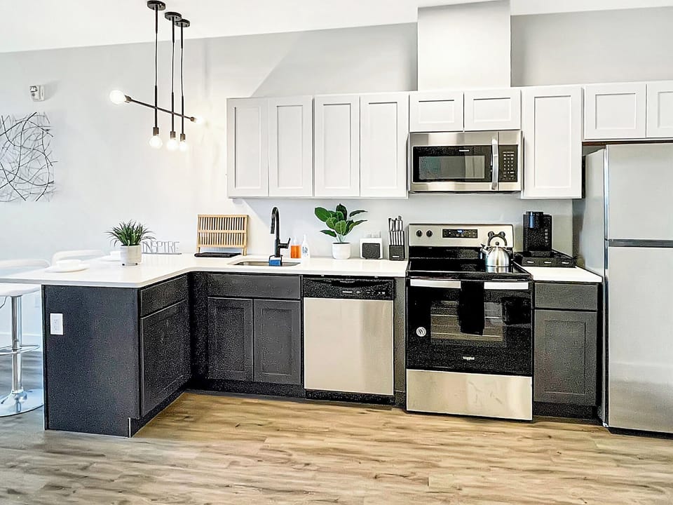 Open-concept kitchen, including breakfast bar 