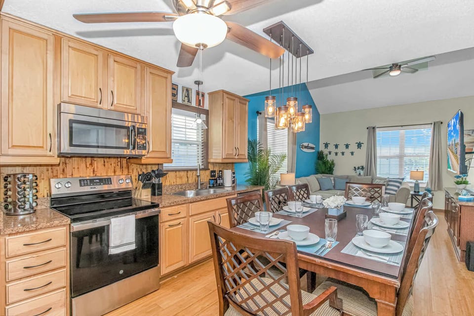 Gather around – the perfect space for family meals, dinner parties, and making memories.