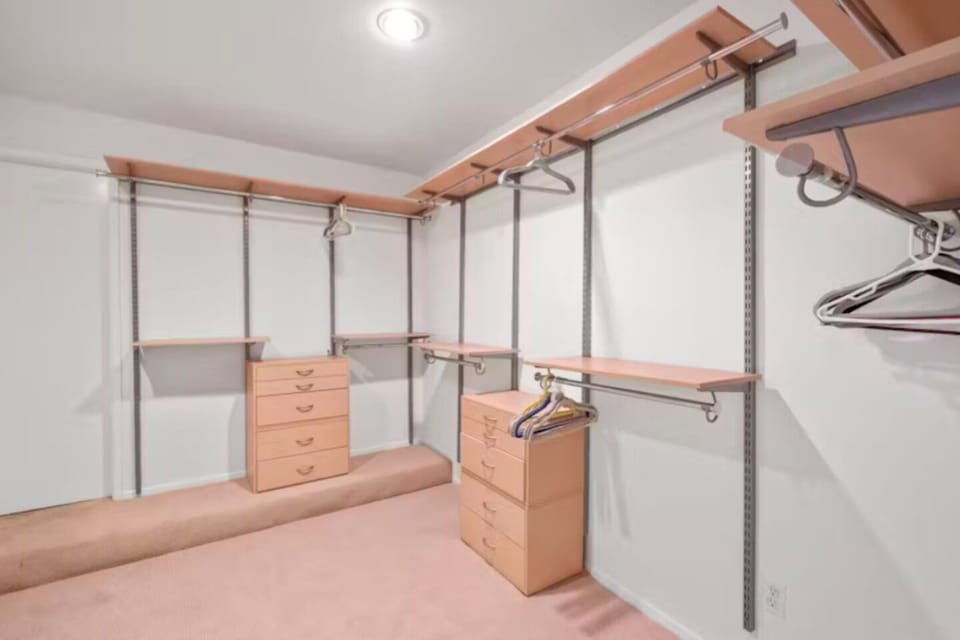 second floor master closet