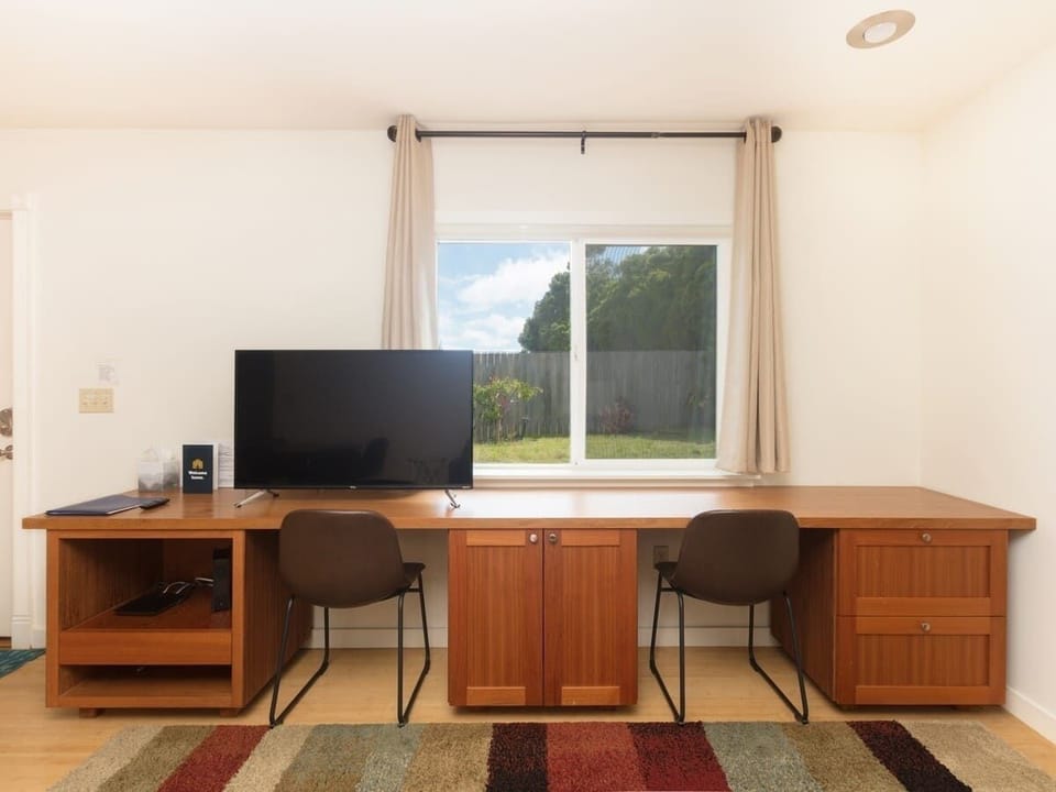 Furniture, Table, Desk, Indoors, Screen
