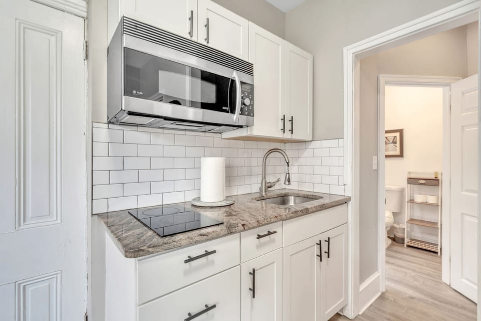 Indoors, Kitchen, Microwave, Oven, Cooktop