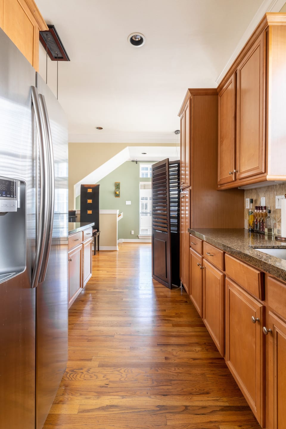 Floor, Flooring, Hardwood, Indoors, Refrigerator