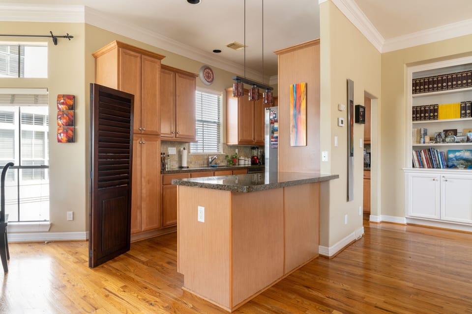 Floor, Flooring, Indoors, Hardwood, Kitchen