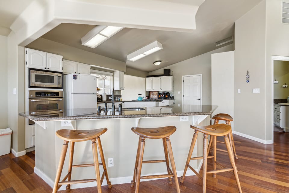 Indoors, Floor, Flooring, Kitchen, Furniture