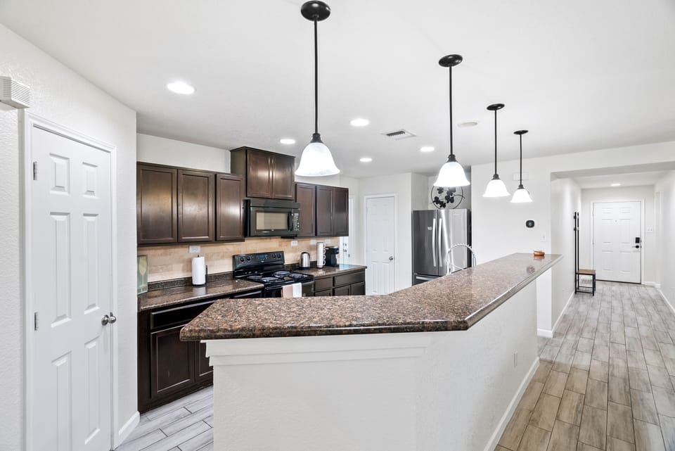 Indoors, Kitchen, Floor, Microwave, Oven