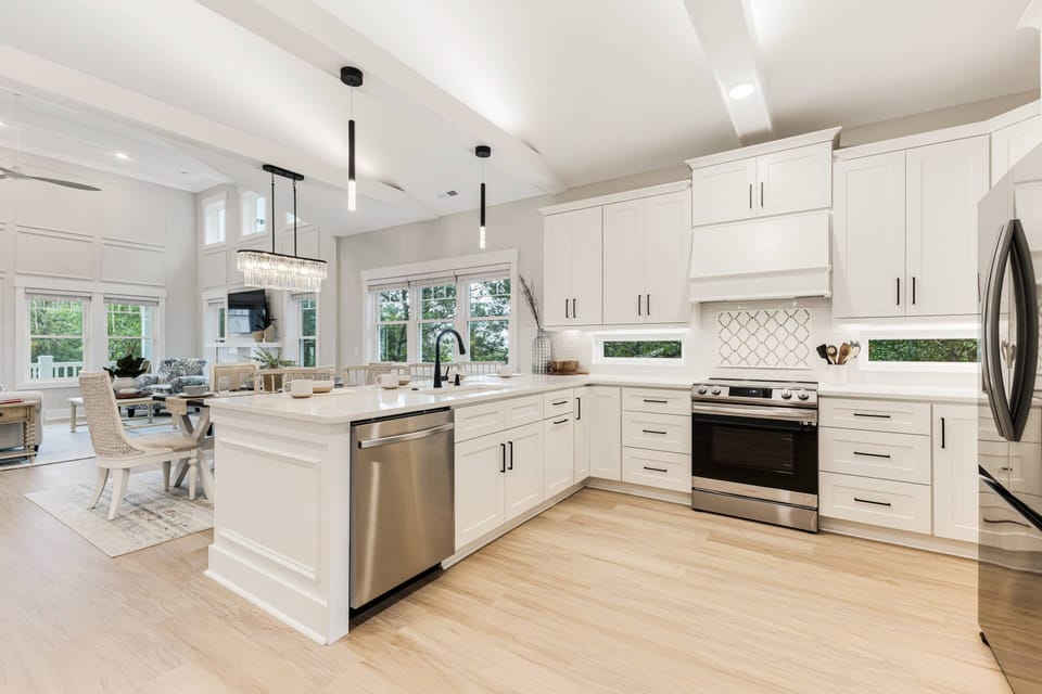 Our kitchen area is equipped with everything you need to whip up delicious meals during your stay.