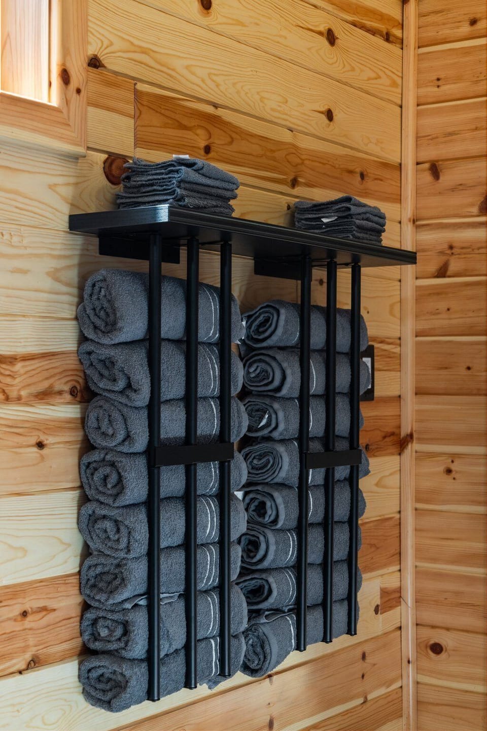 We provide plenty of fresh, fluffy towels for your group of up to eight.