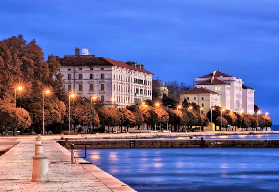 Zadar waterfront promenade, a scenic coastal walkway with stunning sea views.