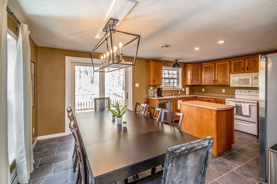 Indoors, Kitchen, Dining Room, Dining Table, Furniture