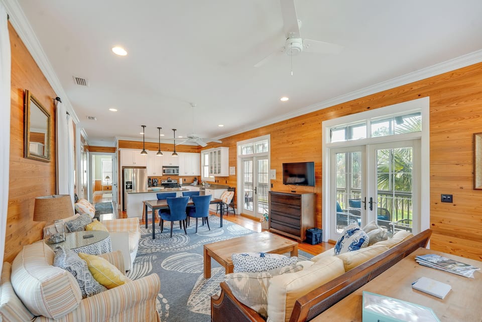 Property Interior | 3-Story Home | Free WiFi | Central A/C & Heating