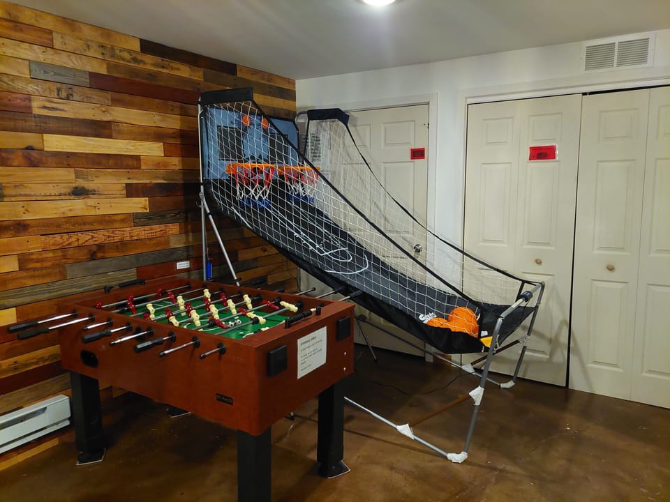 Foosball and Two Person Basketball Shootout!