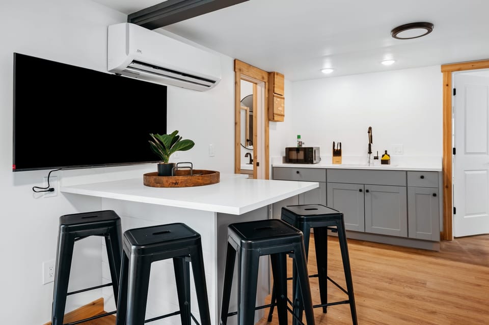 Modern finishes and a vibrant space perfect for cooking and gathering!