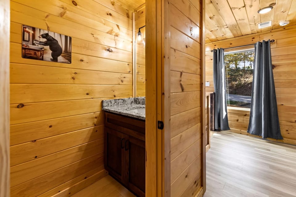 Half bath on top level