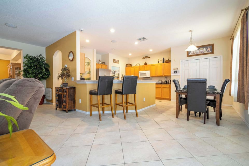 Cook with ease using stainless steel appliances and spacious countertops.