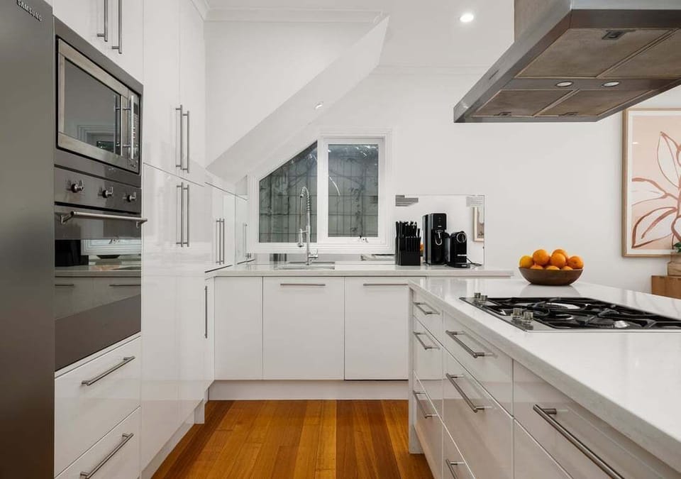 KITCHEN: A beautifully designed kitchen blending style and functionality.