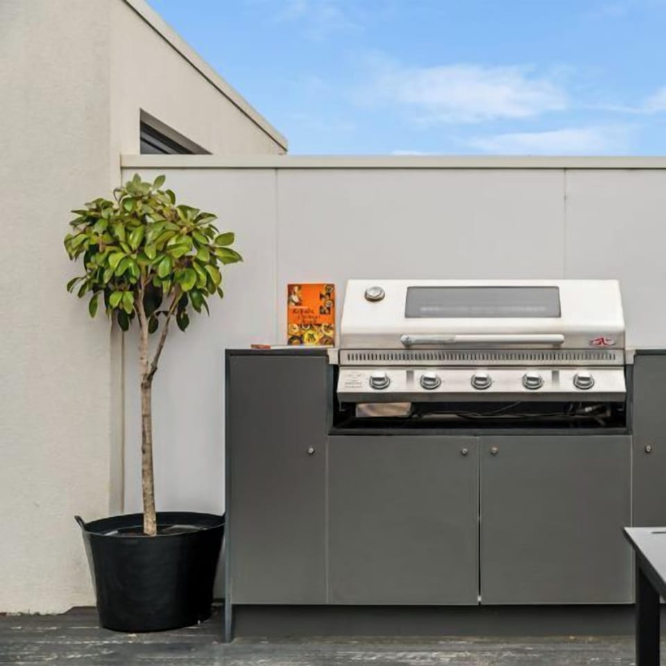 DECK: The deck has a mains gas barbecue for guests use and convenience. 